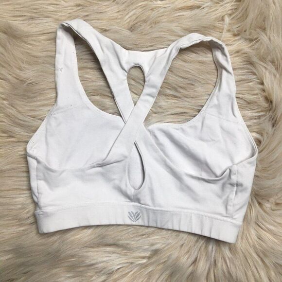 Gray & White Womens Sports Bra Bundle - Medium Includes Crossback & Racerback St - Picture 5 of 11